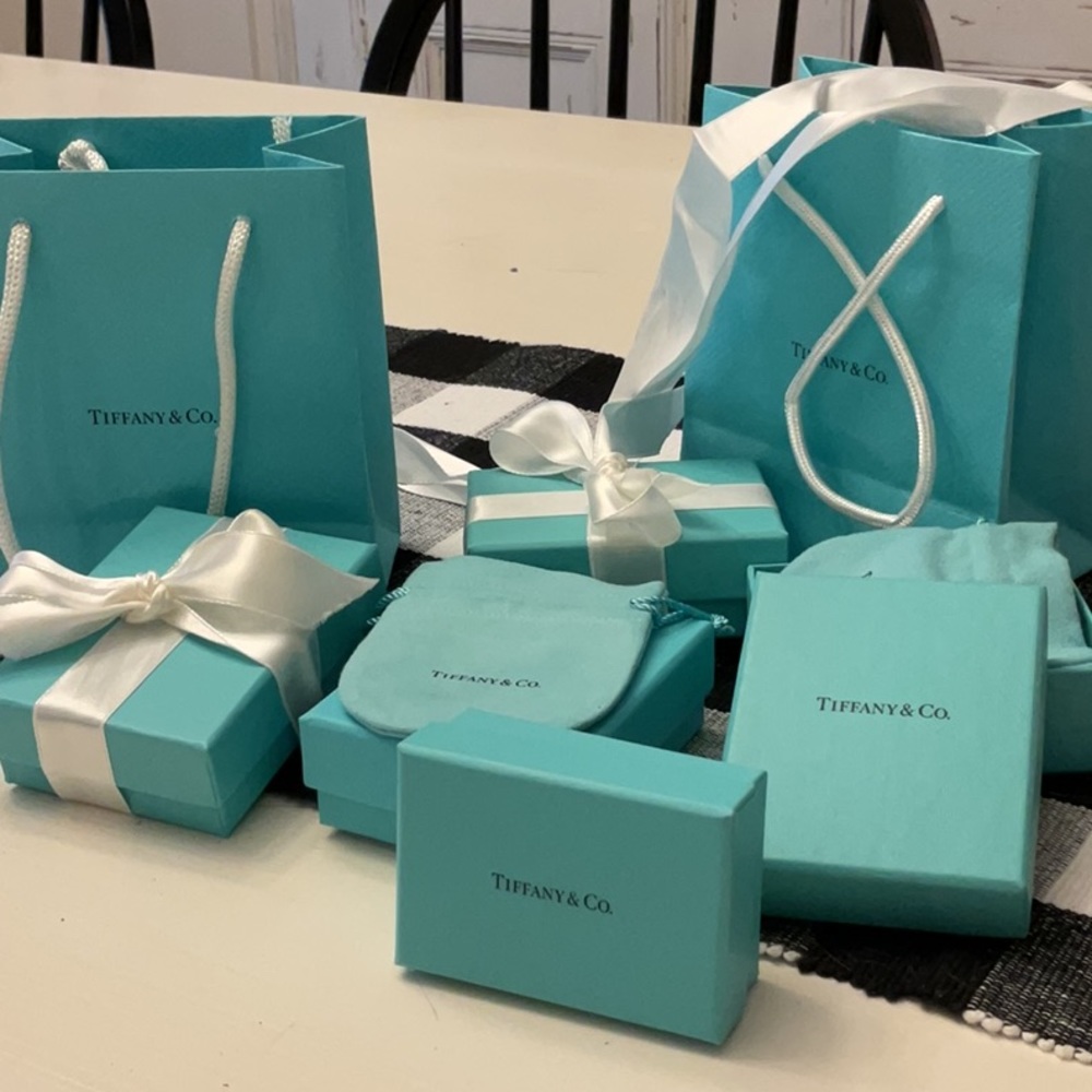 Tiffany boxes and pouches